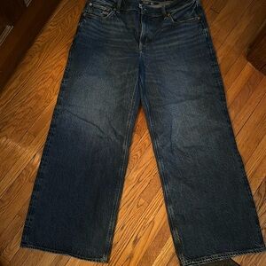 American Eagle Low Rise Baggy Wide Leg. Size 8 short